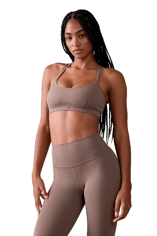 SPORTS BRA STRAPPY - Tan