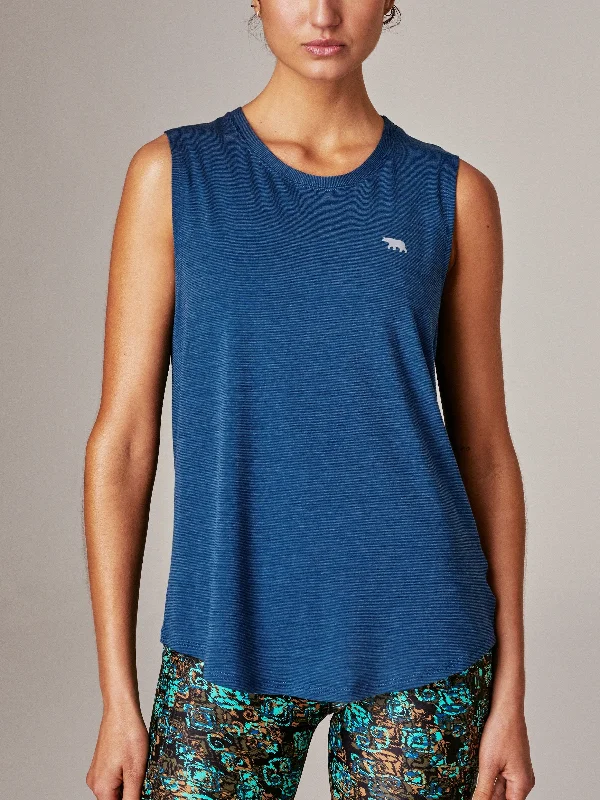 Dial Up Workout Tank - Peacock Sustainable Organic