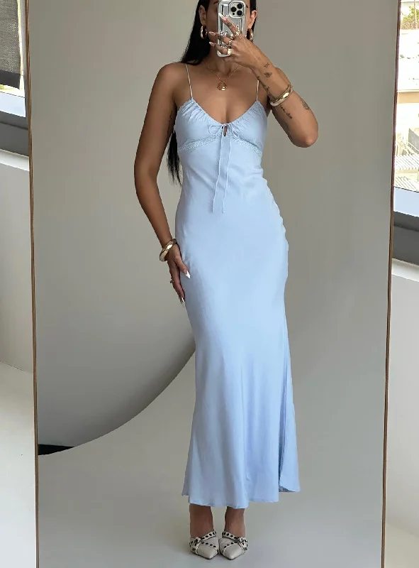 Emily Maxi Dress Blue Practical Women's Multi - 