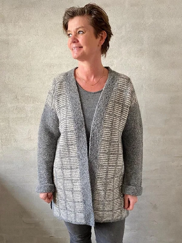 Text jacket by Hanne Falkenberg, knitting pattern Adventure