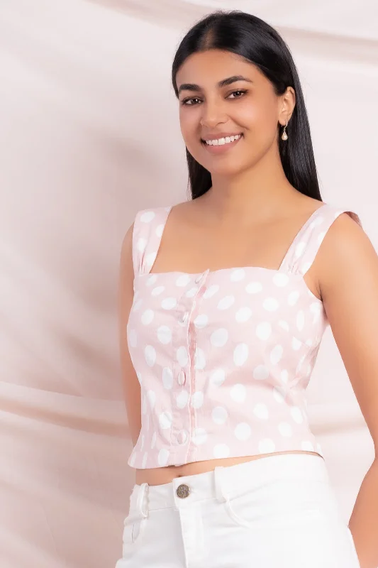 Boxy Button Up Crop Top Australian Beach