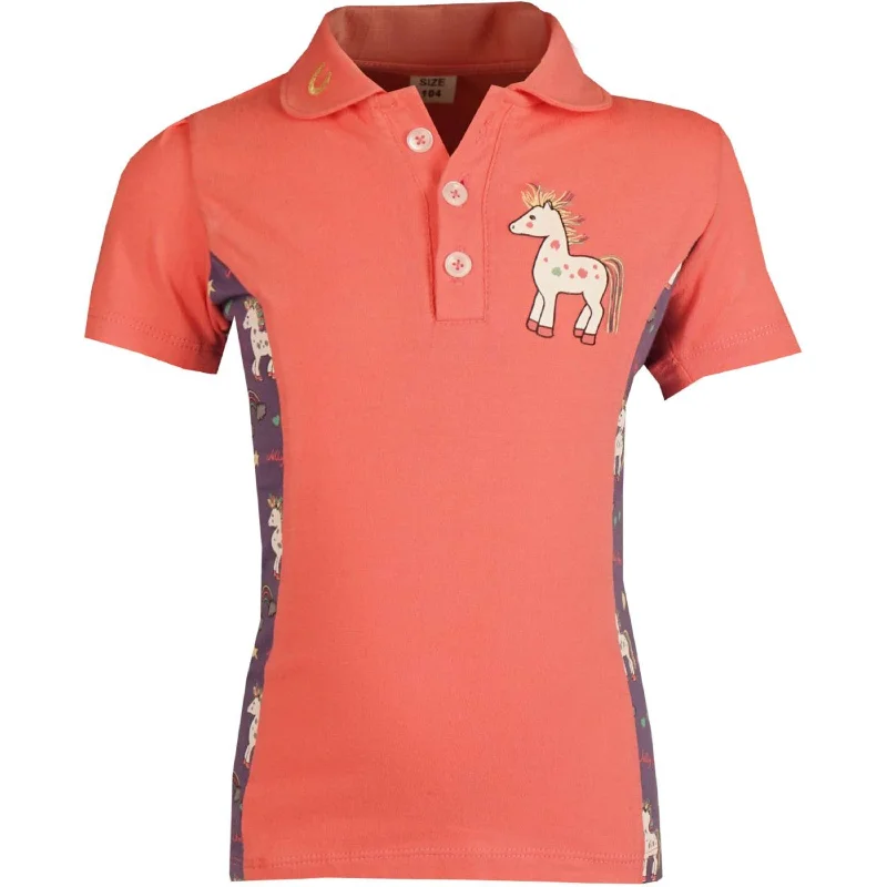 HORKA Polo Poppy Salmon Vintage Women's 1970S 