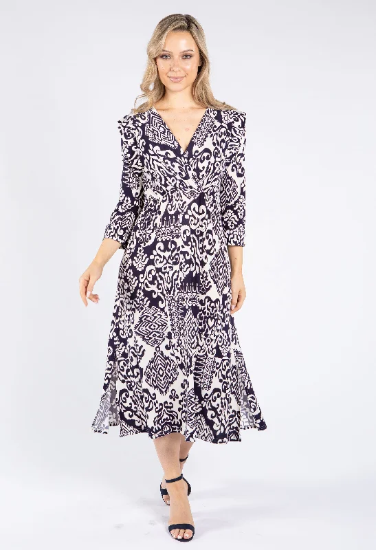 Soft Touch Wrap Bodice Dress Practical Women's Quick - dry