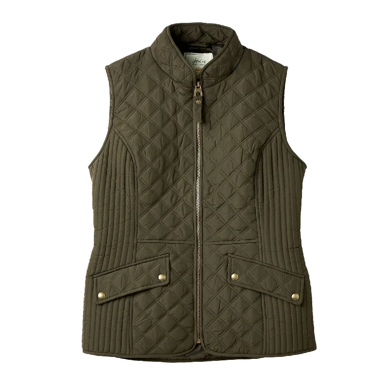 Joules Ladies Minx Diamond Quilt Gilet Sleek Women's 