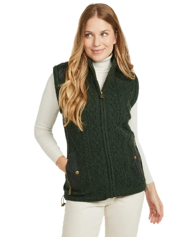 Aran Womens Castlehill Gilet with Fleece Collar Youthful Women's Pop