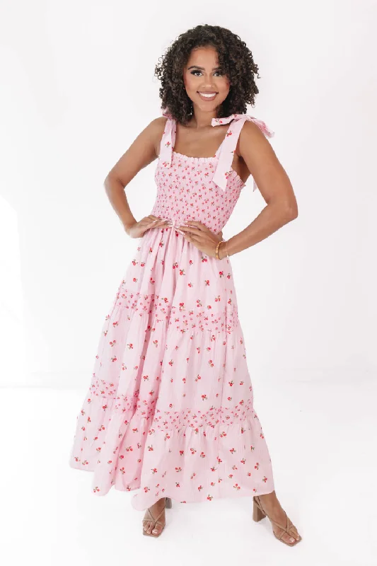 She's So Lovely Maxi Dress - Light Pink Casual Women's Japanese 