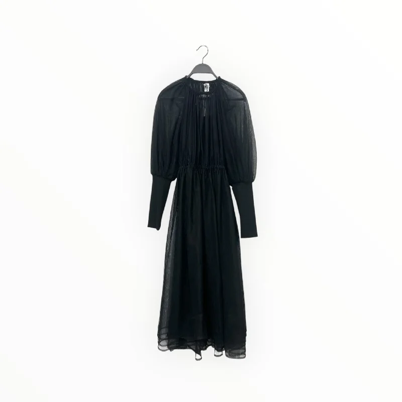 noir kei ninomiya/3|4S Dress/S/Polyester/BLK/3B-O006-051-1-2 Hip Women's Urban