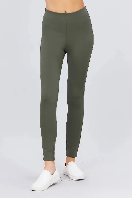 Waist Elastic Band Ponte Pants Casual Women's Loose - fitting