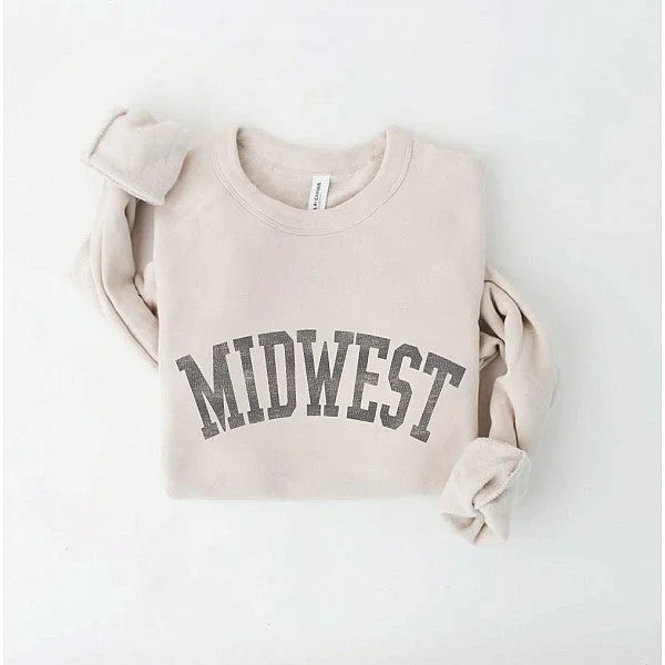 Heather Dust Midwest Crewneck Edgy Women's Punk
