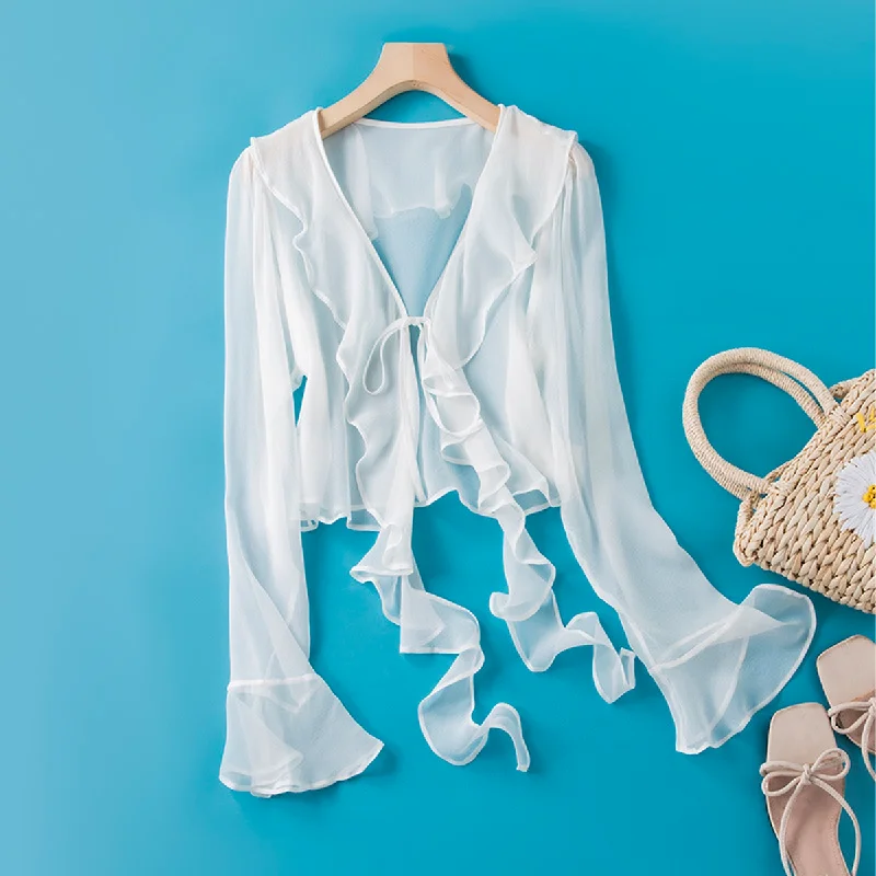 Mulberry Silk Cardigan Sharp Women's Italian