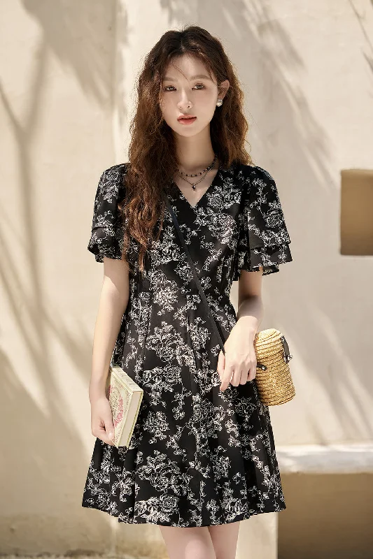 A-line Midi Dress for Women Vintage Women's 1970S 