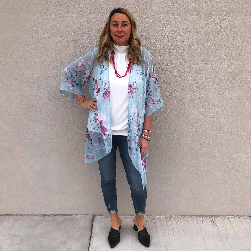 Falynn Floral Kimono Youthful Women's Pop