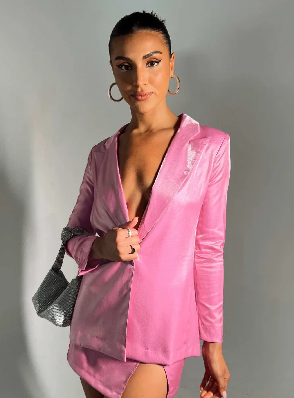 Ayres Blazer Jacket Pink Modern Women's 