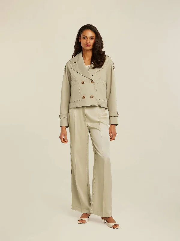 Gracy short trench Sleek Women's Metallic