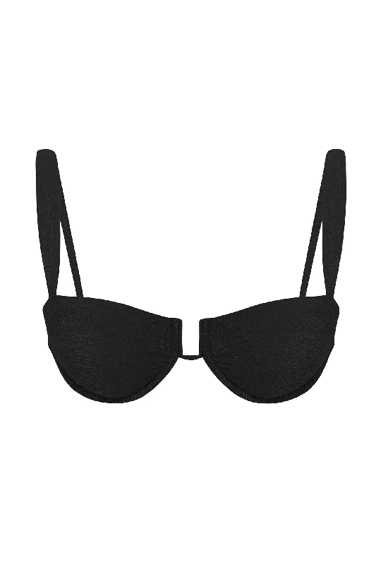 Cala Roja Top - Black Cozy Women's Winter