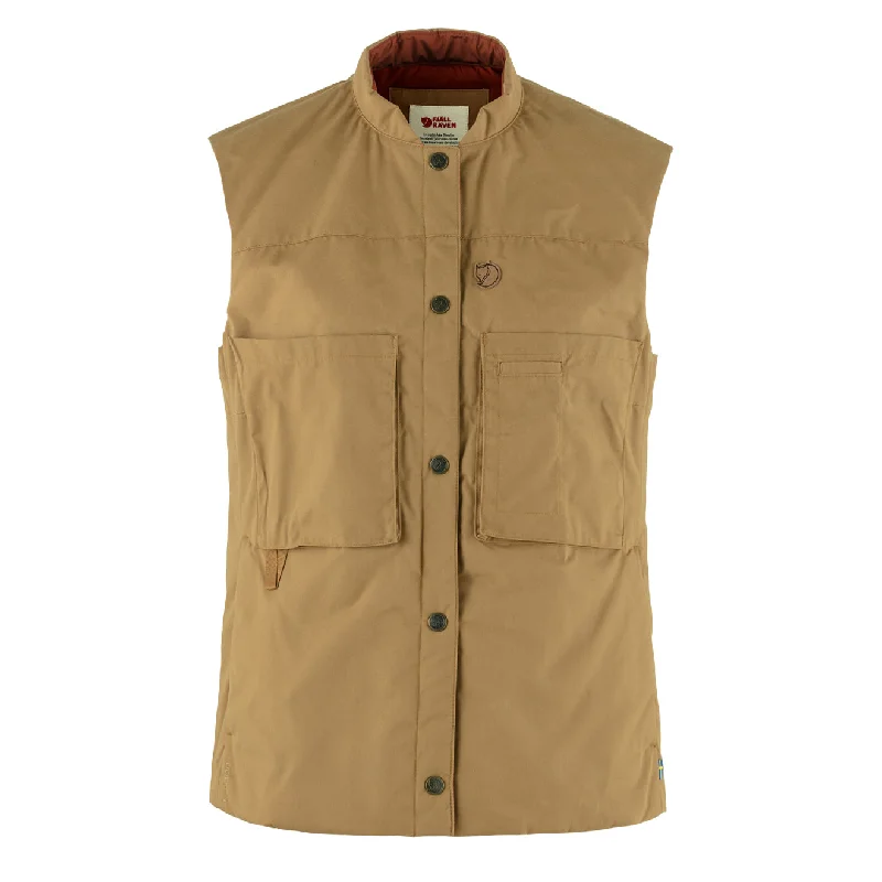Fjallraven Womens Singi Padded Vest Buckwheat Brown Preppy Women's College