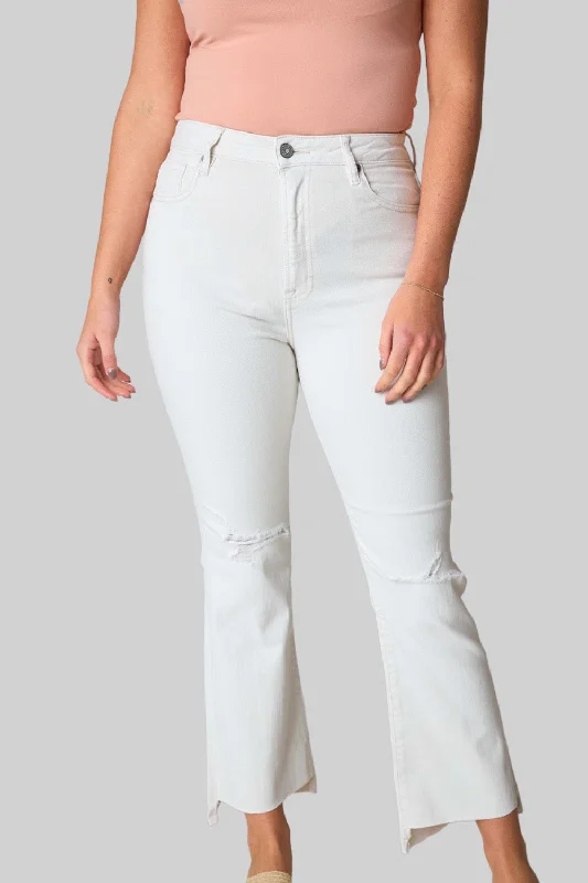 Happi High Rise Distressed Jean - Sea Salt Edgy Women's Punk