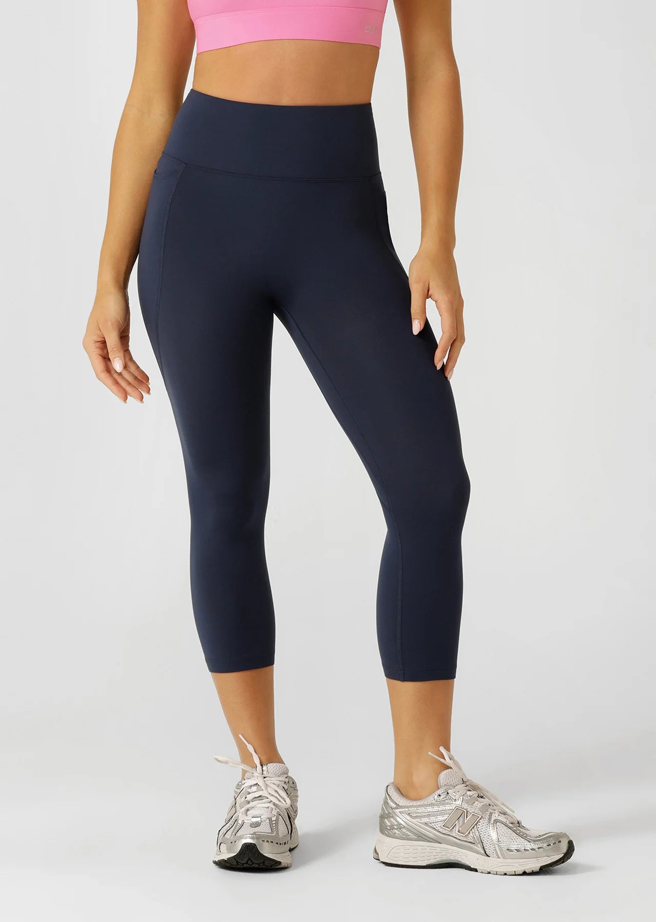 Lorna Jane Amy No Ride Phone Pocket 7/8 Leggings - Imperial Blue Feminine Women's Style 