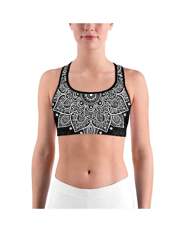 B&W Mandala Sports bra Practical Women's Multi - 