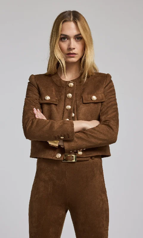 Karson Vegan Suede Jacket Compression