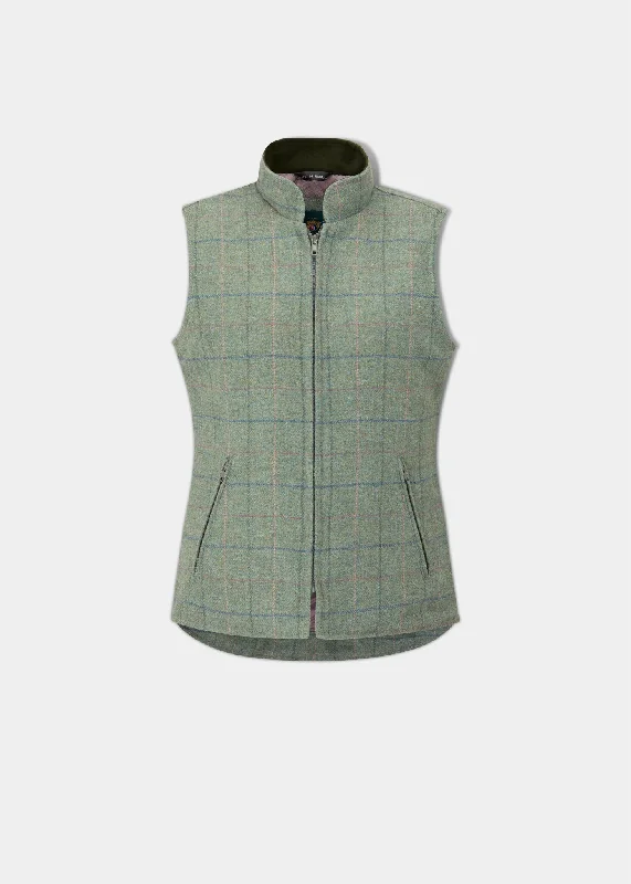 Rutland Ladies Tweed Gilet In Spindle Traditional Women's 