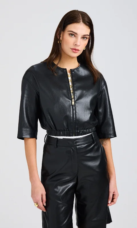 Brando Vegan Leather Bomber Dynamic Women's Moto