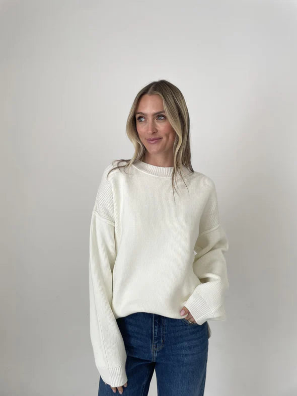 Winter White Aspen Sweater