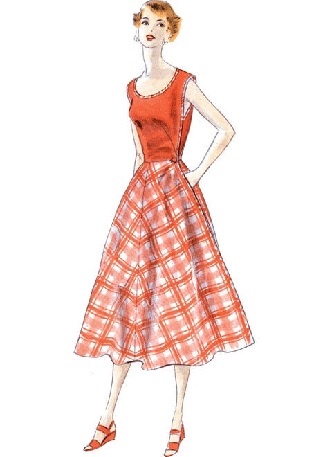 Vogue Vintage Wrap Dress V1864 Relaxed Women's Beachy