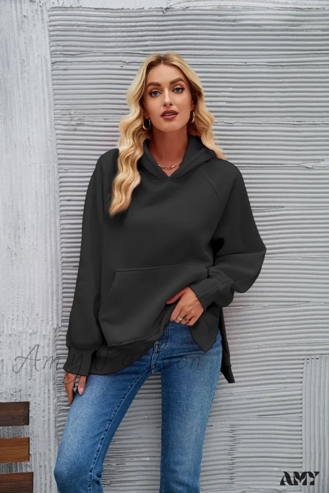 Fashion New Solid Color Cozy Trendy Comfortable Chic Elegant Hoodies Sharp Women's Italian