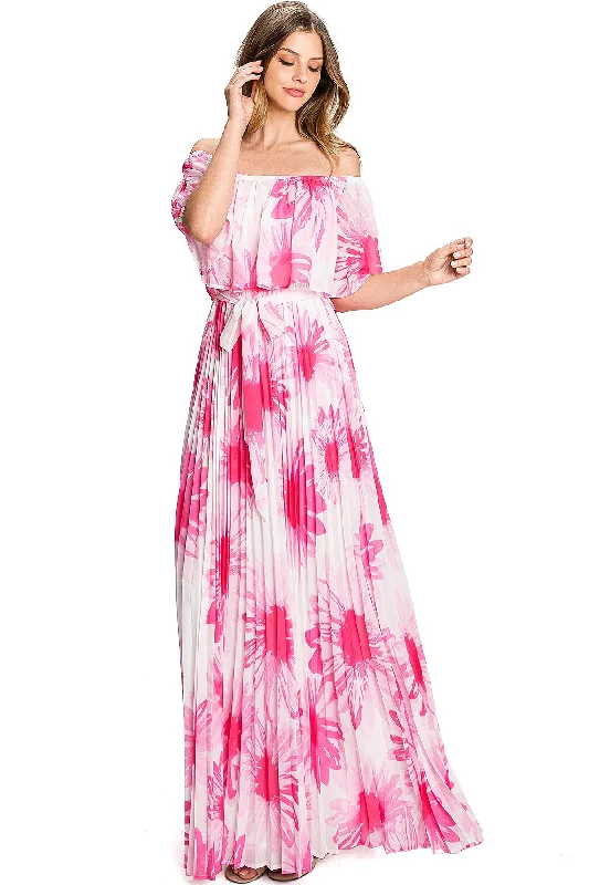 Floral Flash Maxi Dress Cozy Women's Sherpa - lined