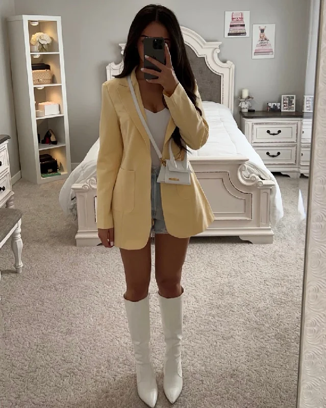 YELLOW BLAZER Earthy Women's Hemp - based