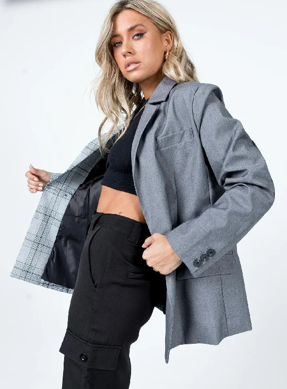 Julie Blazer Grey Practical Women's Multi - 