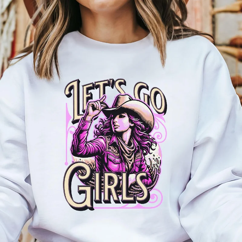 Lets Go Girls! Sweatshirt Luxurious Women's High -  end