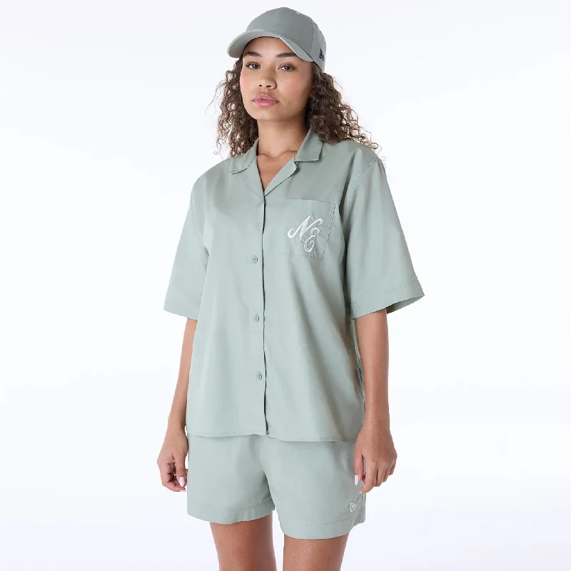 Womens New Era Revere Pastel Green T-Shirt Elegant Women's Formal 