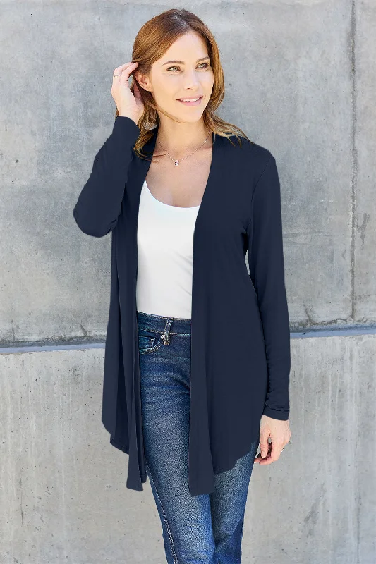 Basic Bae Full Size Open Front Long Sleeve Cardigan Youthful Women's Anime - inspired Basic Bae Full Size Open Front Long Sleeve Cardigan Youthful Women's Anime - inspired