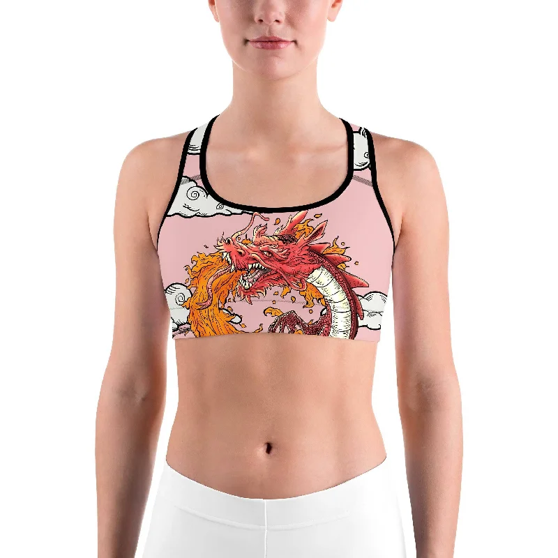Tattooed Dragon Sports bra Modern Women's 