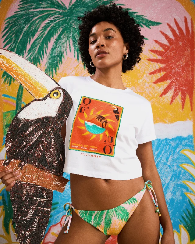 Womens Atlas Ocean Regular Crop T-Shirt Monochromatic All - in - one
