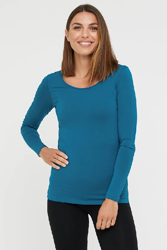 L/S Layering Top - Dark Teal Practical Women's Multi - 