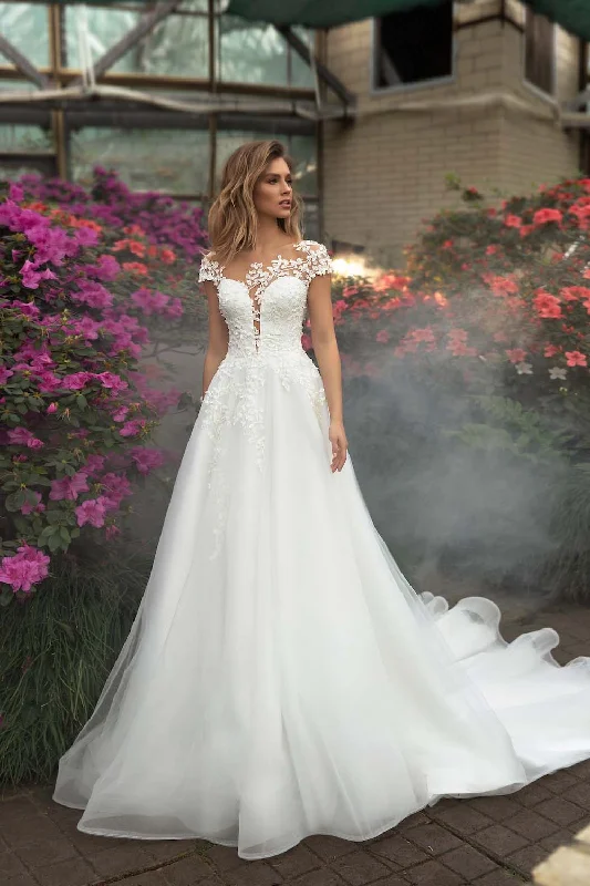 Made To Order #Kesidi - Soft Tulle Ball Gown with Sweetheart Neckline & High Illusion Bodice Casual Women's Japanese 