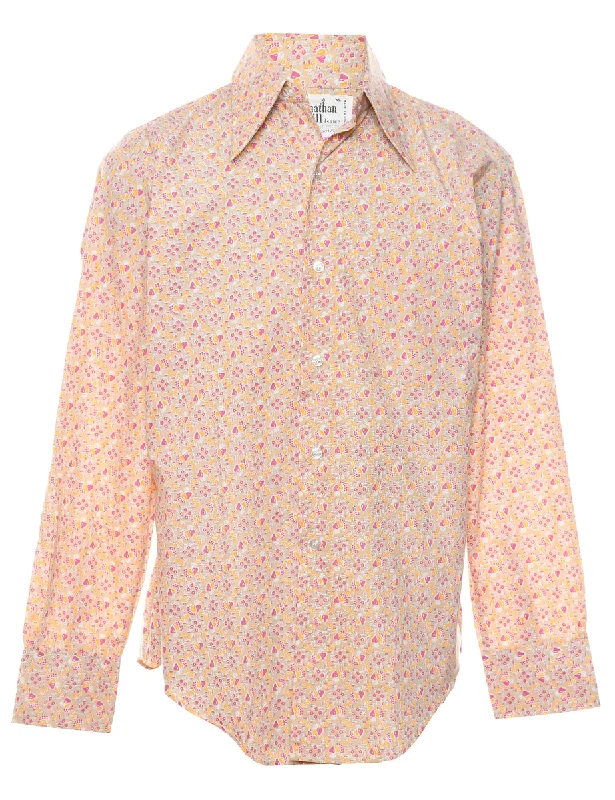 1970s Floral Shirt - M purpose