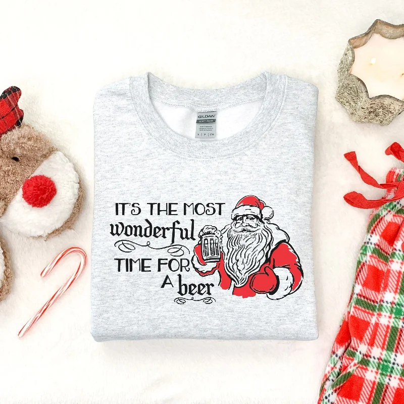 Santa Drinking Crewneck Sweatshirt Holiday Season Hoodie *UNISEX FIT* Trendy Women's Santa Drinking Crewneck Sweatshirt Holiday Season Hoodie *UNISEX FIT* Trendy Women's