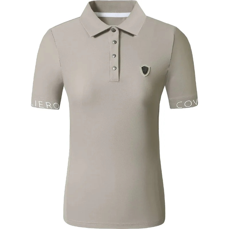 Covalliero Polo SS25 Beige