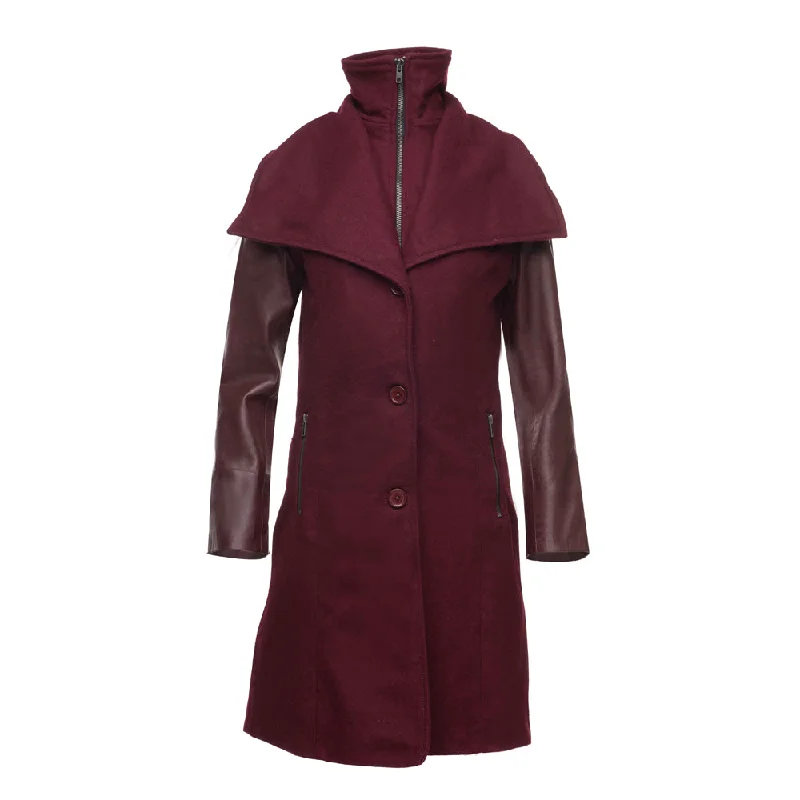 Sophie's Classy Women's Wool Blend Coat Refined Women's Hand - crafted