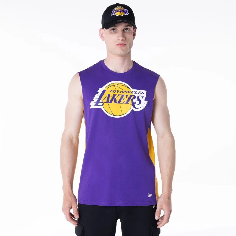 LA Lakers NBA Panel Purple Vest