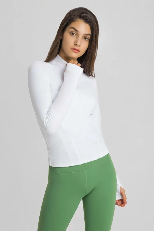 HALF-ZIP LONG TOP