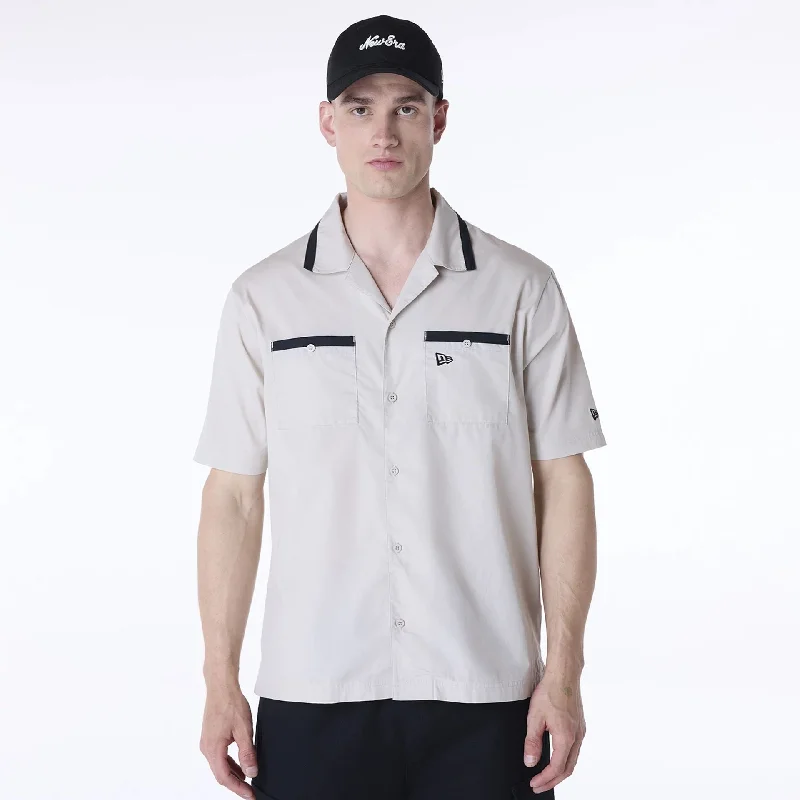 New Era Revere Cream Short Sleeve Shirt Modern Women's 