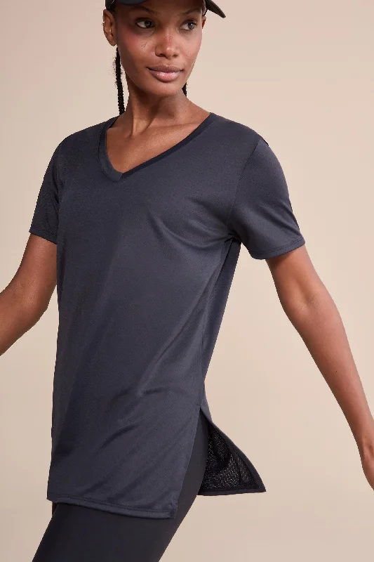 Action V-Neck T-Shirt Feminine Women's Style 