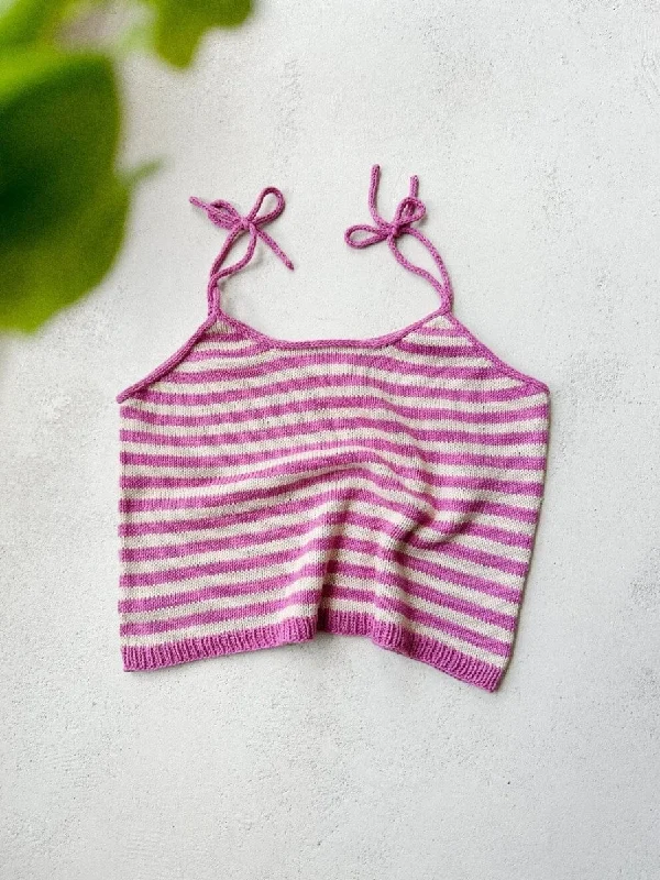 Sørine tanktop by Spektakelstrik, knitting pattern performance
