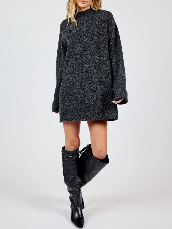 Sadie & Sage, Carson High Neck Sweater Dress Gym
