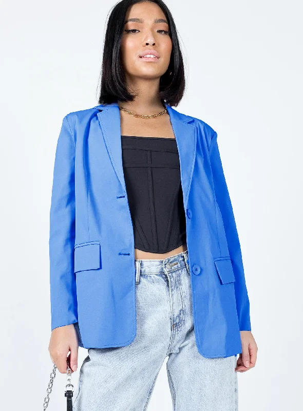 Spring Issue Blazer Blue Sleek Women's 